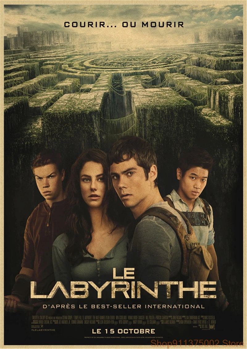 The Maze Runner Kraft Paper Movie Poster Wall Art Home Poster Print Modular For Living Room