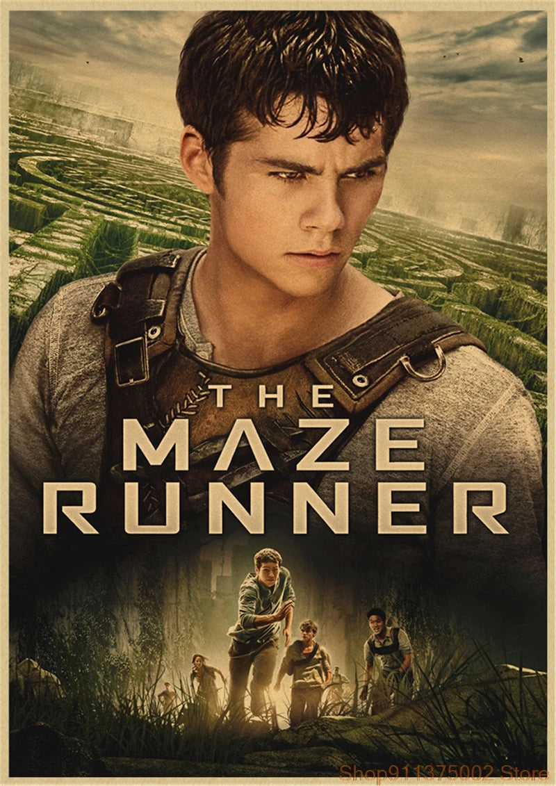 The Maze Runner Kraft Paper Movie Poster Wall Art Home Poster Print Modular For Living Room