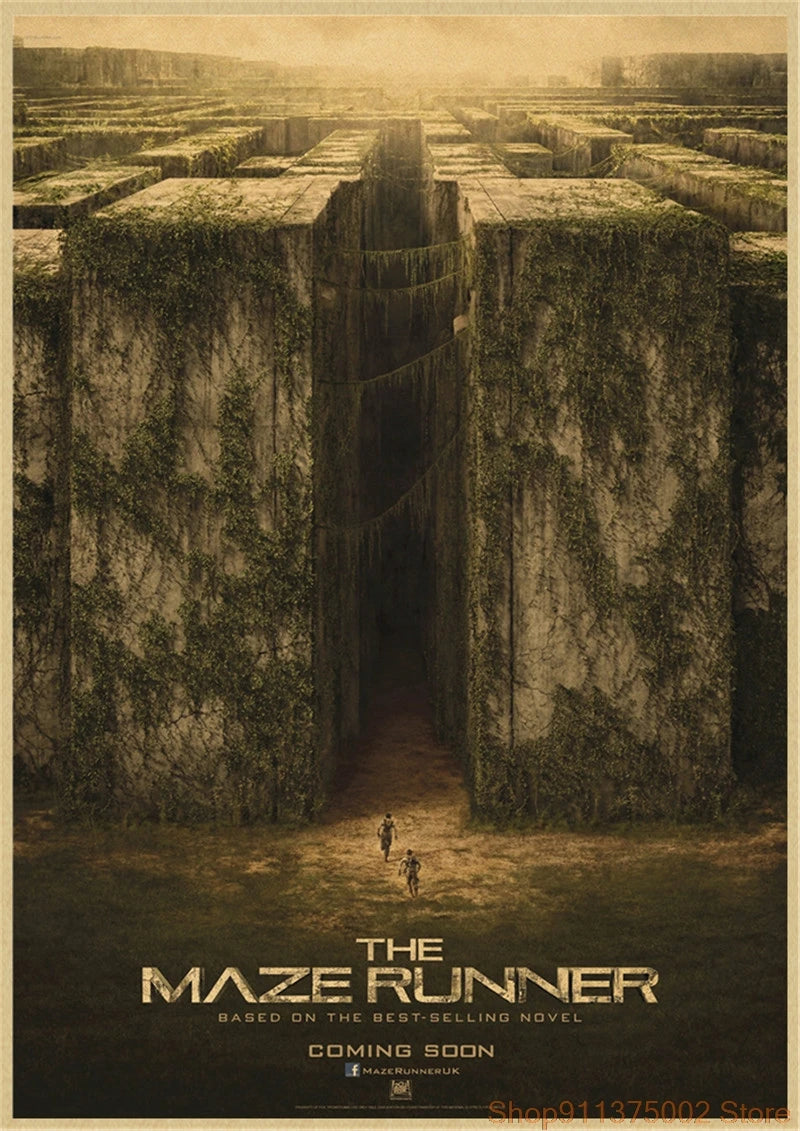 The Maze Runner Kraft Paper Movie Poster Wall Art Home Poster Print Modular For Living Room