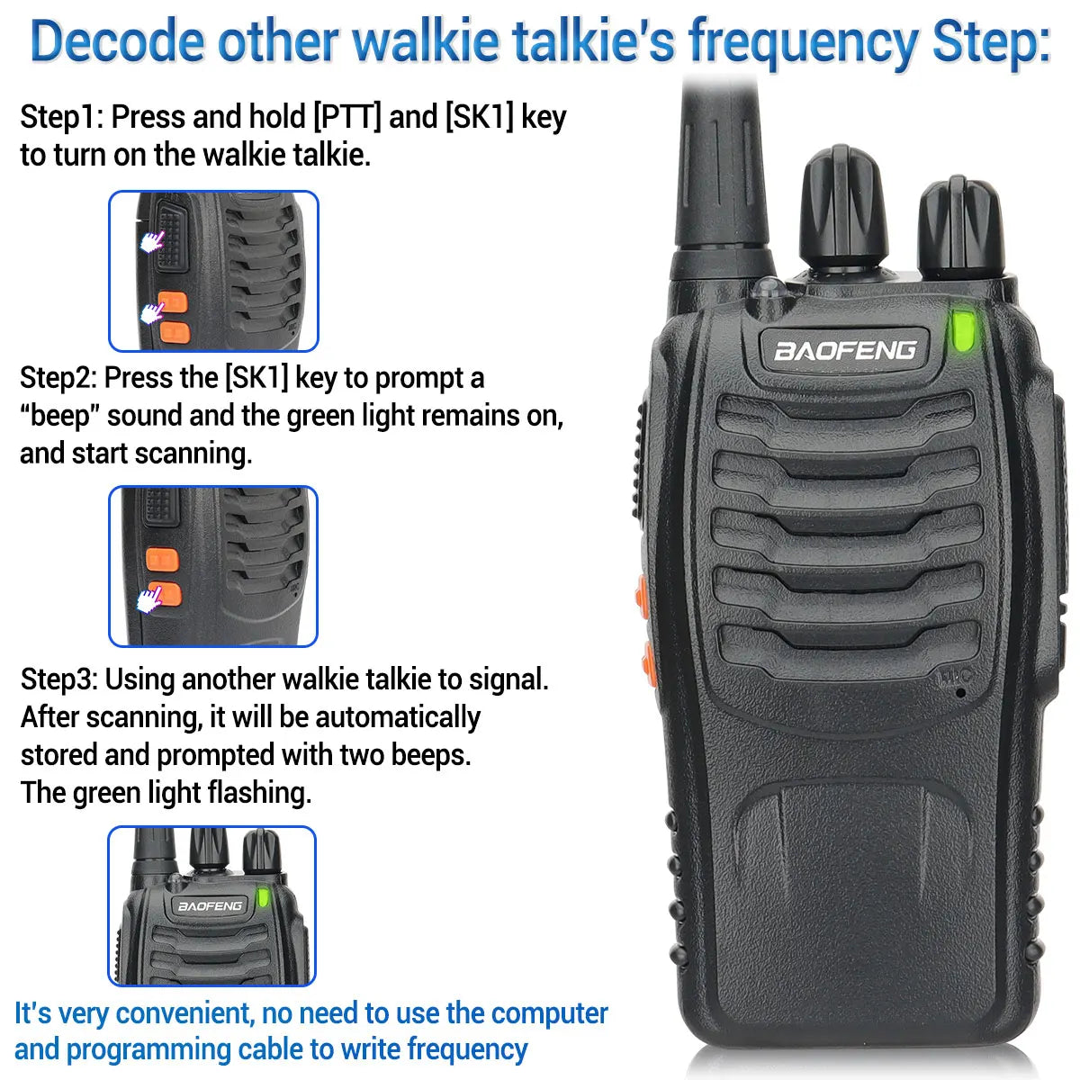 2/4PCS Baofeng BF-888S Pro Walkie Talkie Wireless Copy Frequency Long Range Portable Upgrade BF 888S Ham Two Way Radio Hunting