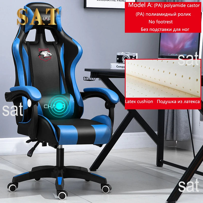 Gaming Computer Chair High-quality Gaming Chair Leather Internet LOL Internet Cafe Racing Chair Office  Gamer New