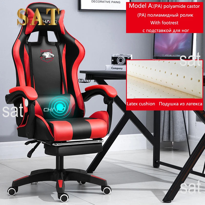 Gaming Computer Chair High-quality Gaming Chair Leather Internet LOL Internet Cafe Racing Chair Office  Gamer New