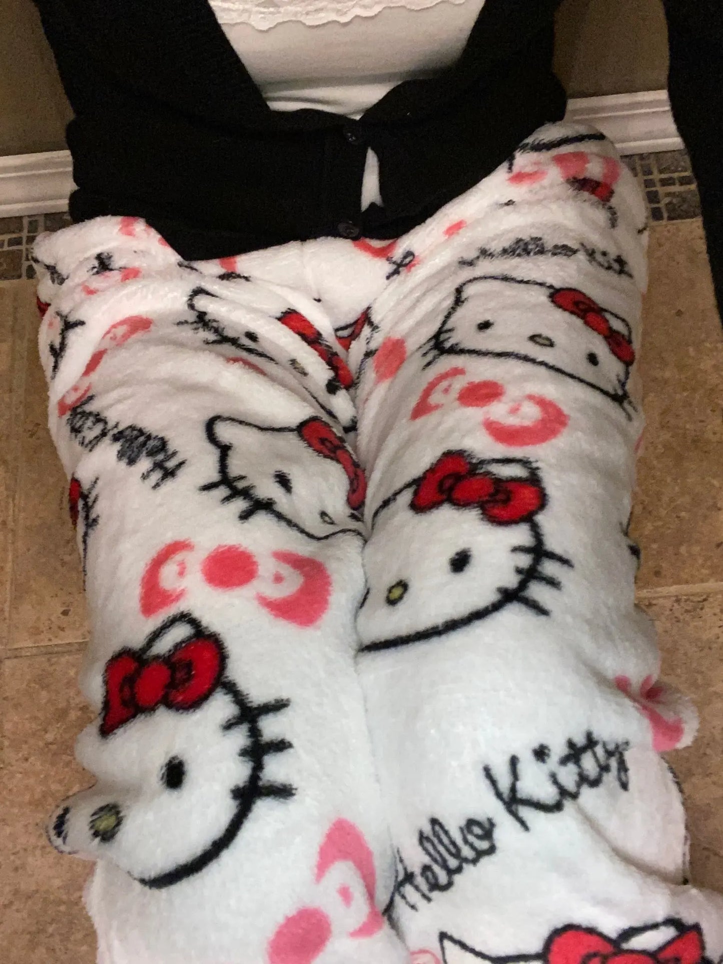 Y2K Hello Kitty Pajamas Pants Sanrio Anime Women's Pajama Pants Cartoon Couple Home Sleepwear Trousers Leisure Home Clothing