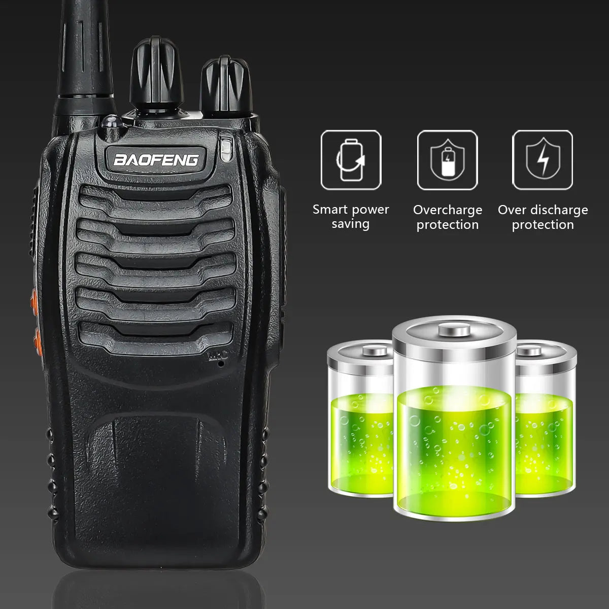 2/4PCS Baofeng BF-888S Pro Walkie Talkie Wireless Copy Frequency Long Range Portable Upgrade BF 888S Ham Two Way Radio Hunting