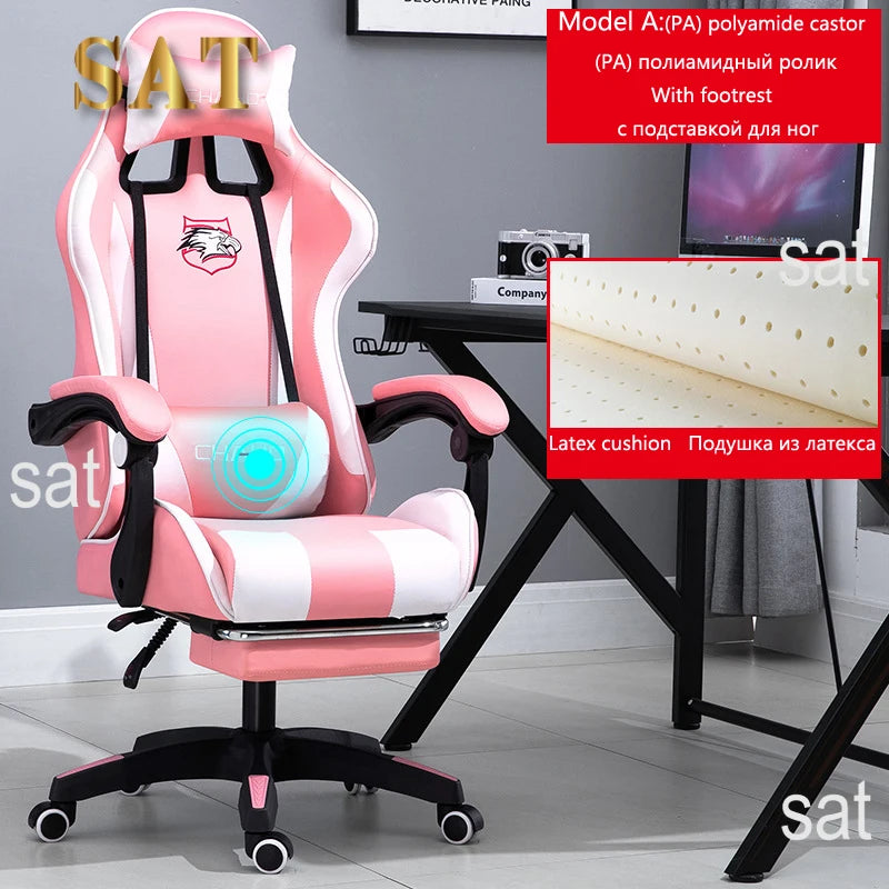 Gaming Computer Chair High-quality Gaming Chair Leather Internet LOL Internet Cafe Racing Chair Office  Gamer New