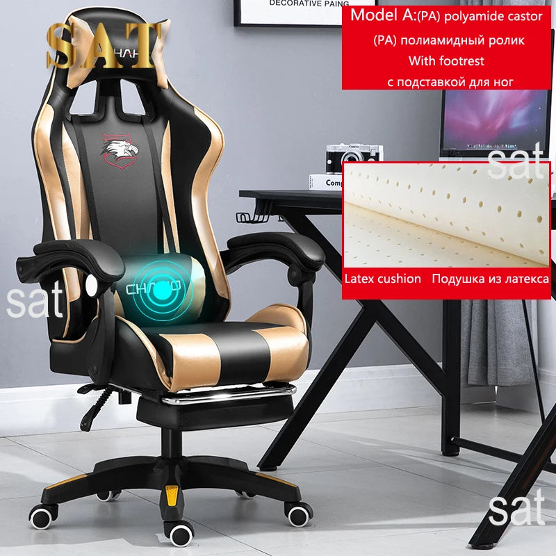 Gaming Computer Chair High-quality Gaming Chair Leather Internet LOL Internet Cafe Racing Chair Office  Gamer New