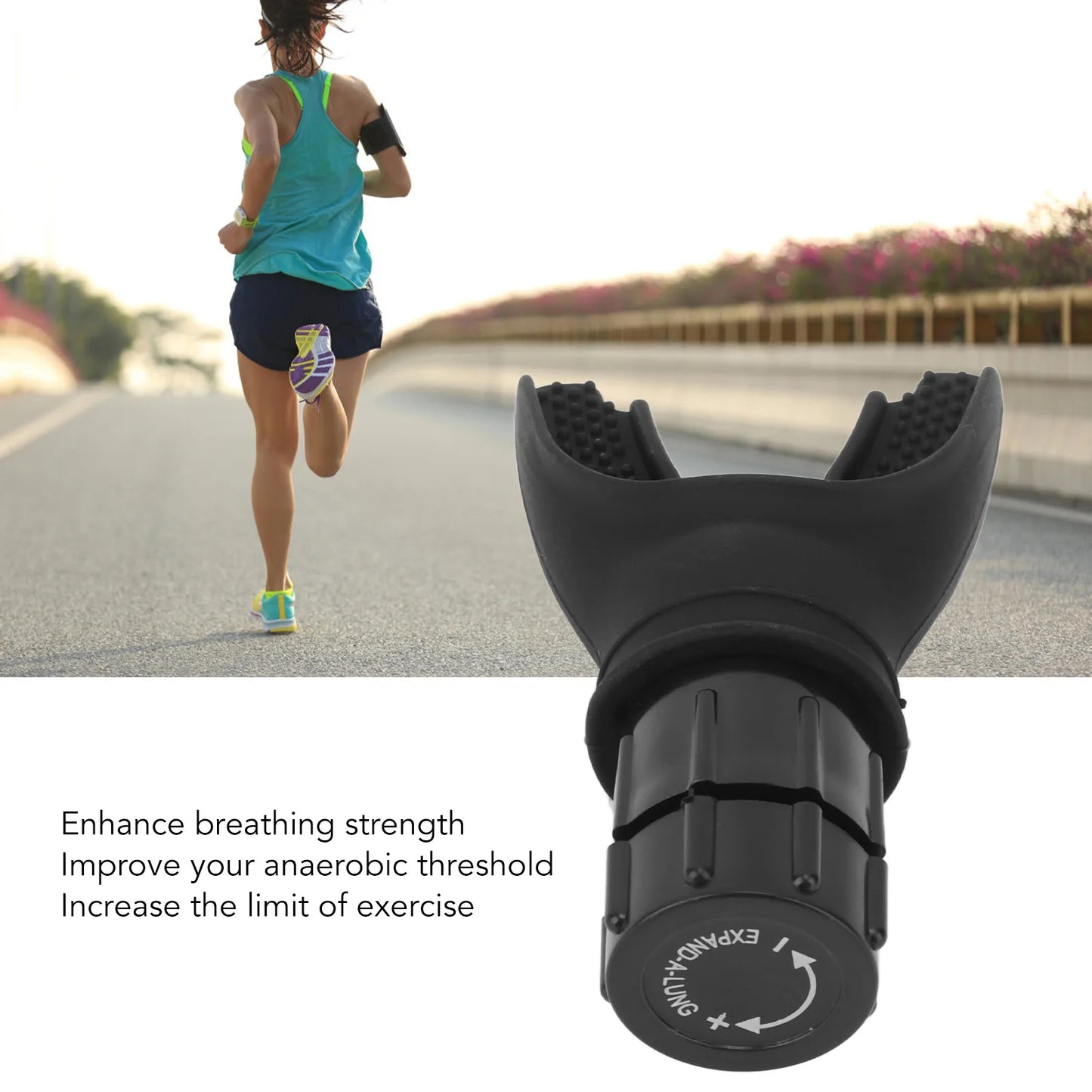 Breathing Exercise Device Adjust Resistance Improve Lung Capacity Handheld Lung Expansion Training Tool