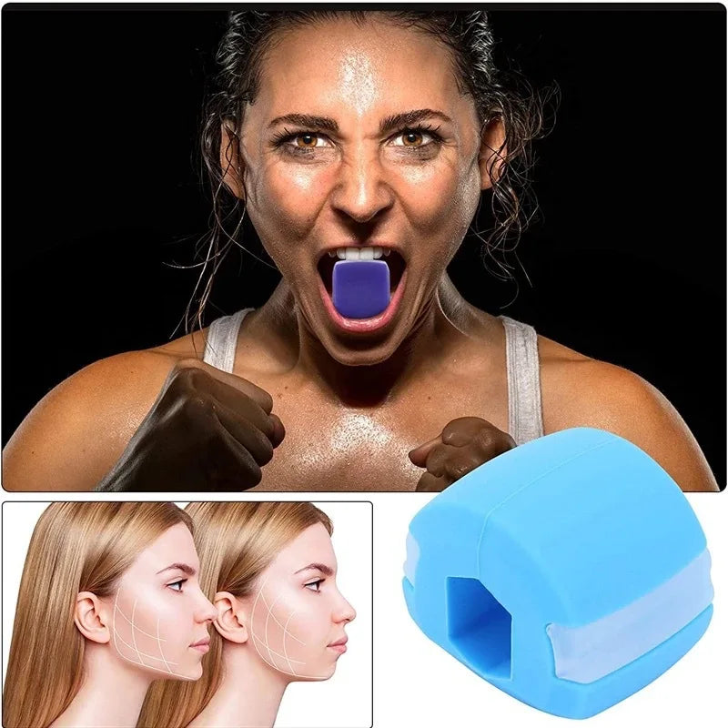 Silica Gel Face Fitness Ball Jaw Exerciser Facial Toner Reduce Double Chin Relax Ball Gym Fitness Training Jaw Simulator