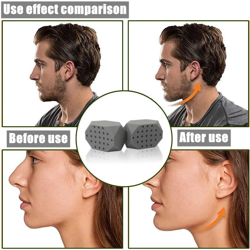 Silica Gel Face Fitness Ball Jaw Exerciser Facial Toner Reduce Double Chin Relax Ball Gym Fitness Training Jaw Simulator