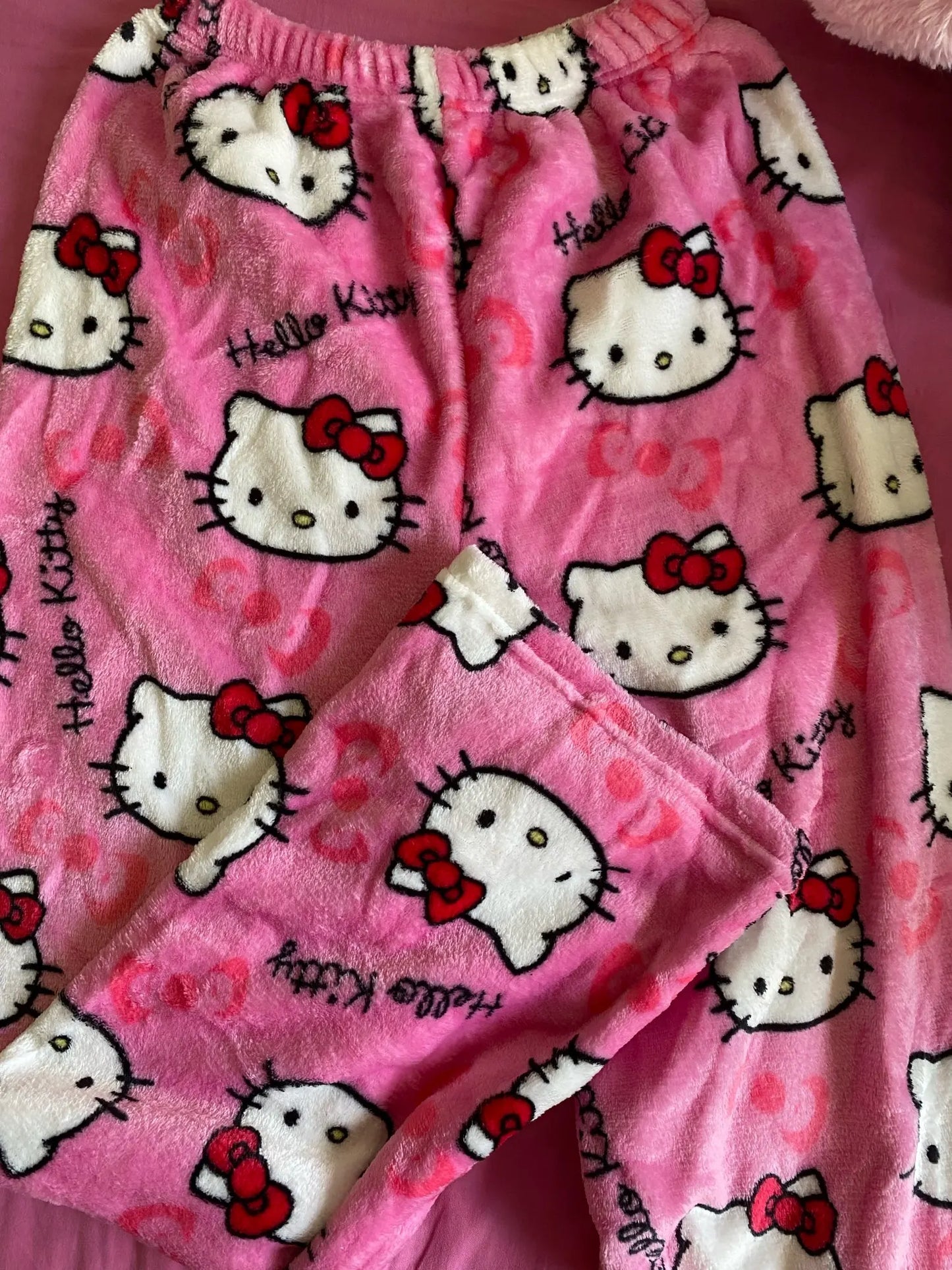 Y2K Hello Kitty Pajamas Pants Sanrio Anime Women's Pajama Pants Cartoon Couple Home Sleepwear Trousers Leisure Home Clothing