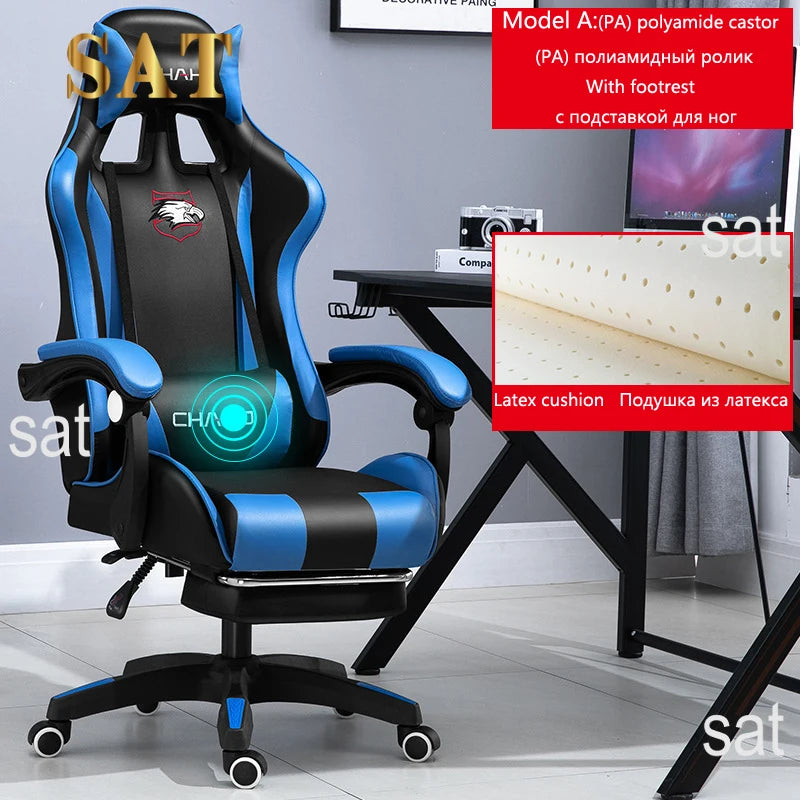 Gaming Computer Chair High-quality Gaming Chair Leather Internet LOL Internet Cafe Racing Chair Office  Gamer New