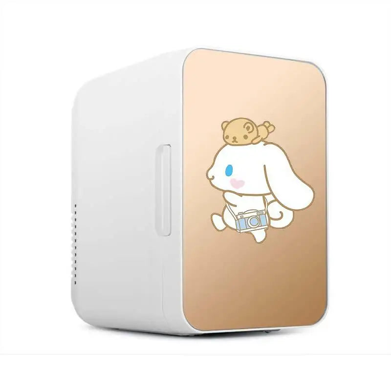 8L 12V Car Refrigerator Hello Kitty Cinnamoroll Mini Freezer Car Freezer Cooler Warmer Fridge Portable Traveli Cebox Household