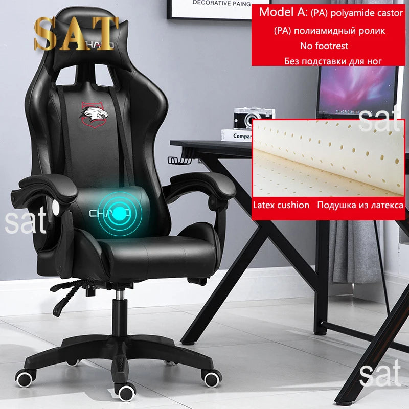 Gaming Computer Chair High-quality Gaming Chair Leather Internet LOL Internet Cafe Racing Chair Office  Gamer New