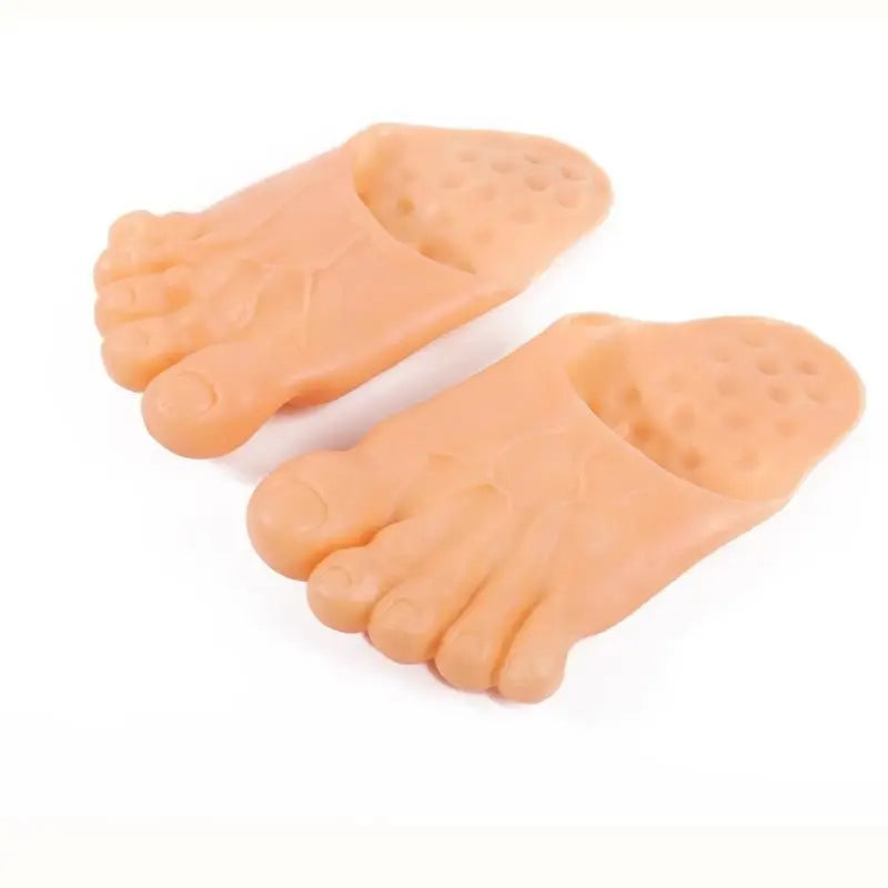 Funny Barefoot Slippers, Bigfoot Shoes, Toe Slippers, Flat Party Funny Sandals, Adult Halloween Costume Accessories