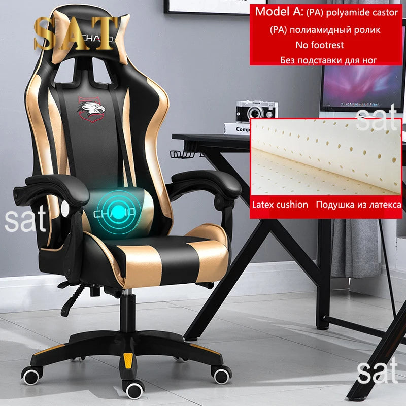 Gaming Computer Chair High-quality Gaming Chair Leather Internet LOL Internet Cafe Racing Chair Office  Gamer New