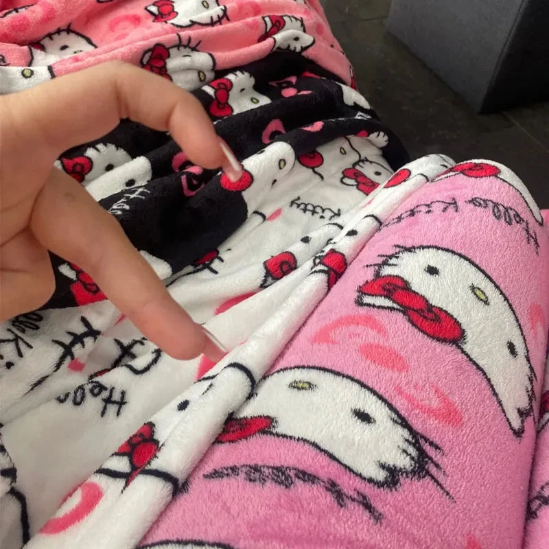 Y2K Hello Kitty Pajamas Pants Sanrio Anime Women's Pajama Pants Cartoon Couple Home Sleepwear Trousers Leisure Home Clothing