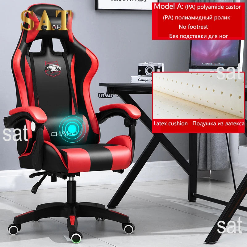 Gaming Computer Chair High-quality Gaming Chair Leather Internet LOL Internet Cafe Racing Chair Office  Gamer New