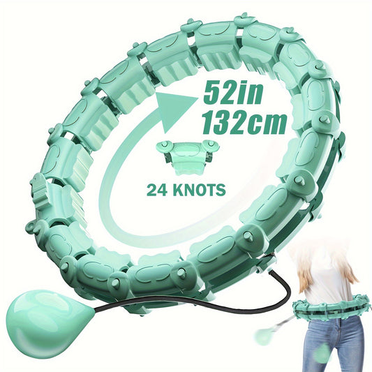 24 Levels, Adjustable Smart Fitness Ring with Detachable Weights.